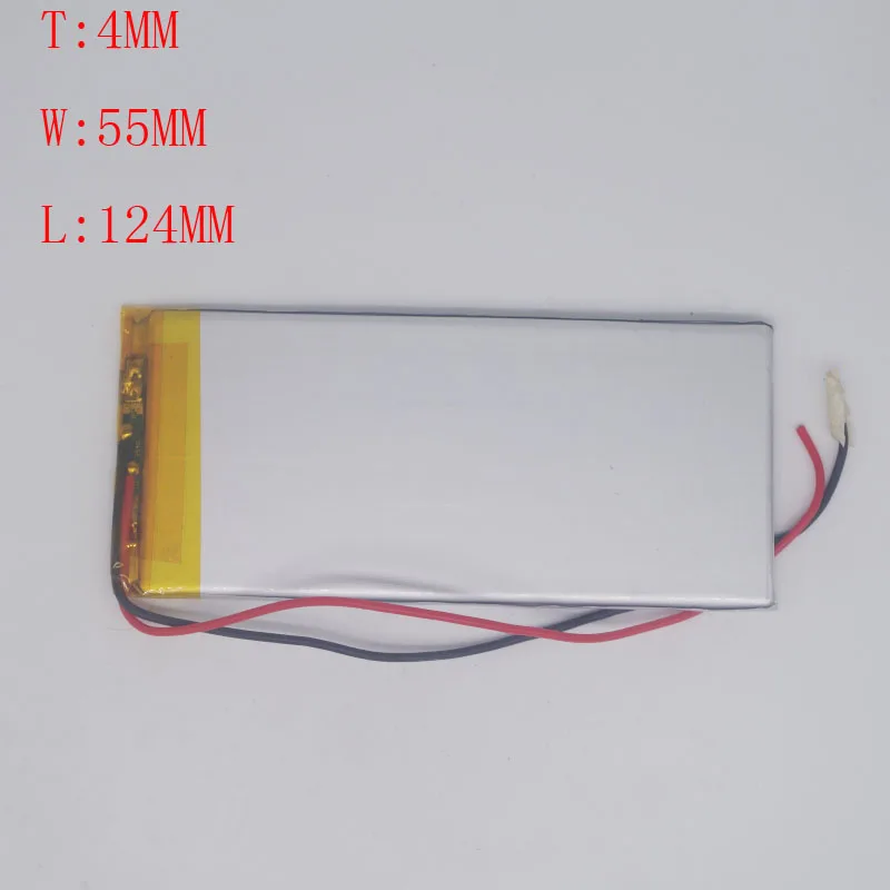 

3.7V Polymer Lithium Battery 4050120 4055124 Used in Tablet Computer Navigator 3000 mA