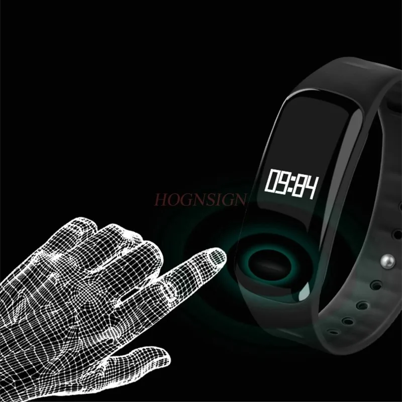

Blood pressure heart rate monitoring smart bracelet blood oxygen sports student electronic watch pedometer anti-lost vibration a