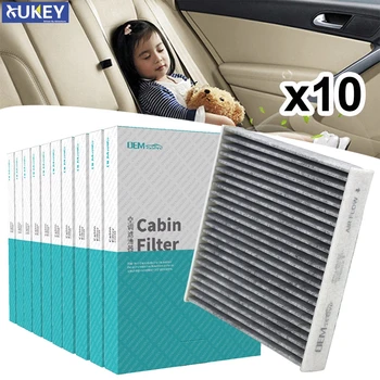 

10PC Car Activated Carbon Cabin Air Conditioning Filter 80292-TF0-G01 For Honda City Civic CR-Z Fit Insight HR-V 2016 2017 2018