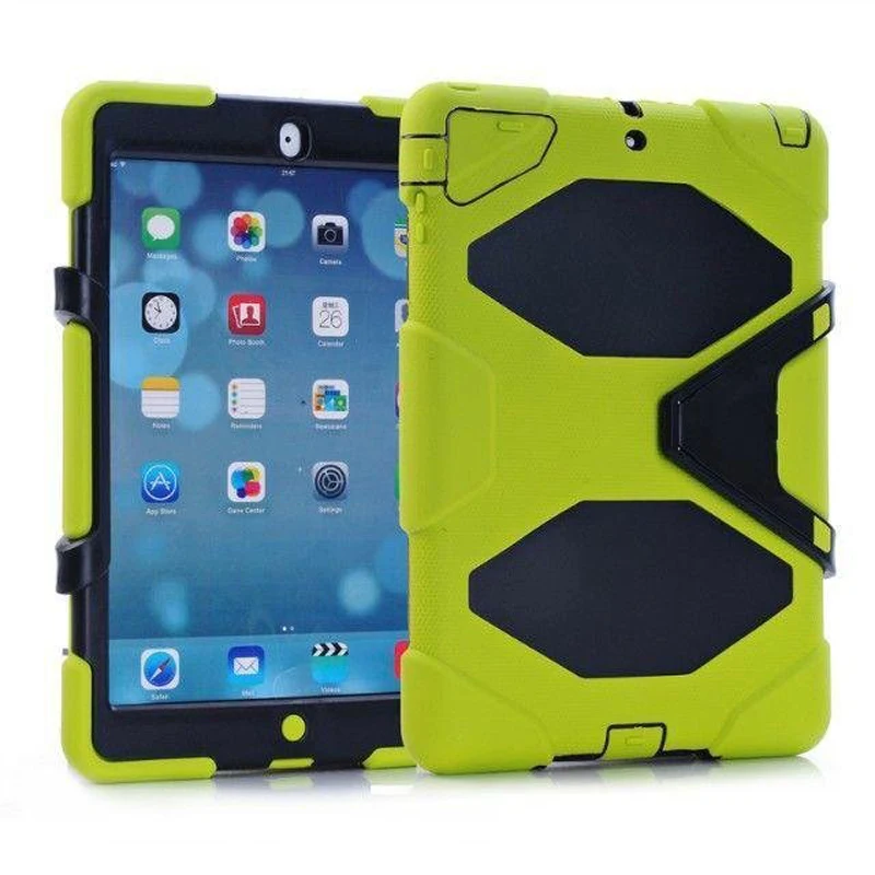 

3-in-1 Dual Layers PC+TPU Tablet PC Cases for iPad Air Front Panel with Protection Film Tablet Cases with Detachable Kickstand