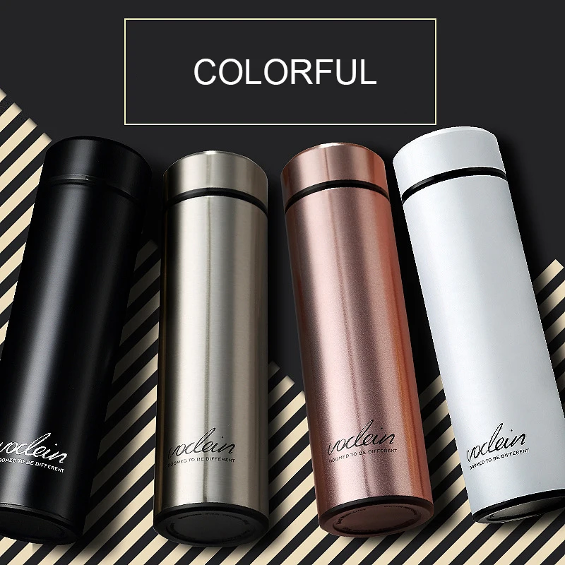Stainless Steel Vacuum Flasks Travel Office Mug with Filter 500ML Tea