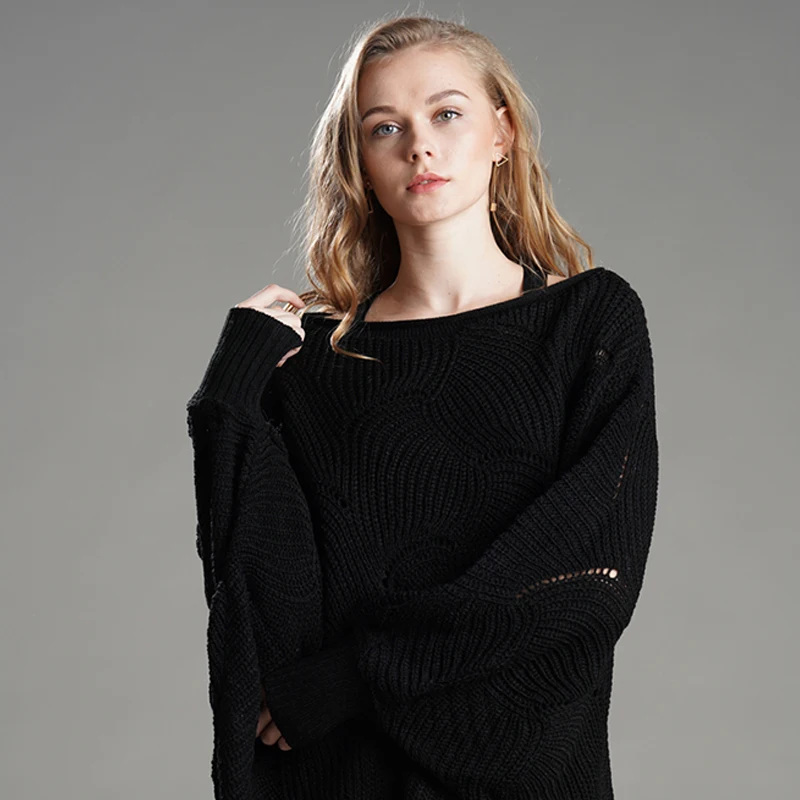 

Diwish Women Sweater Autumn Sweaters Loose Solid Pullovers Long Sleeve Sweater O-Neck Office Lady Knitwear 5 Colors Fashion 2019