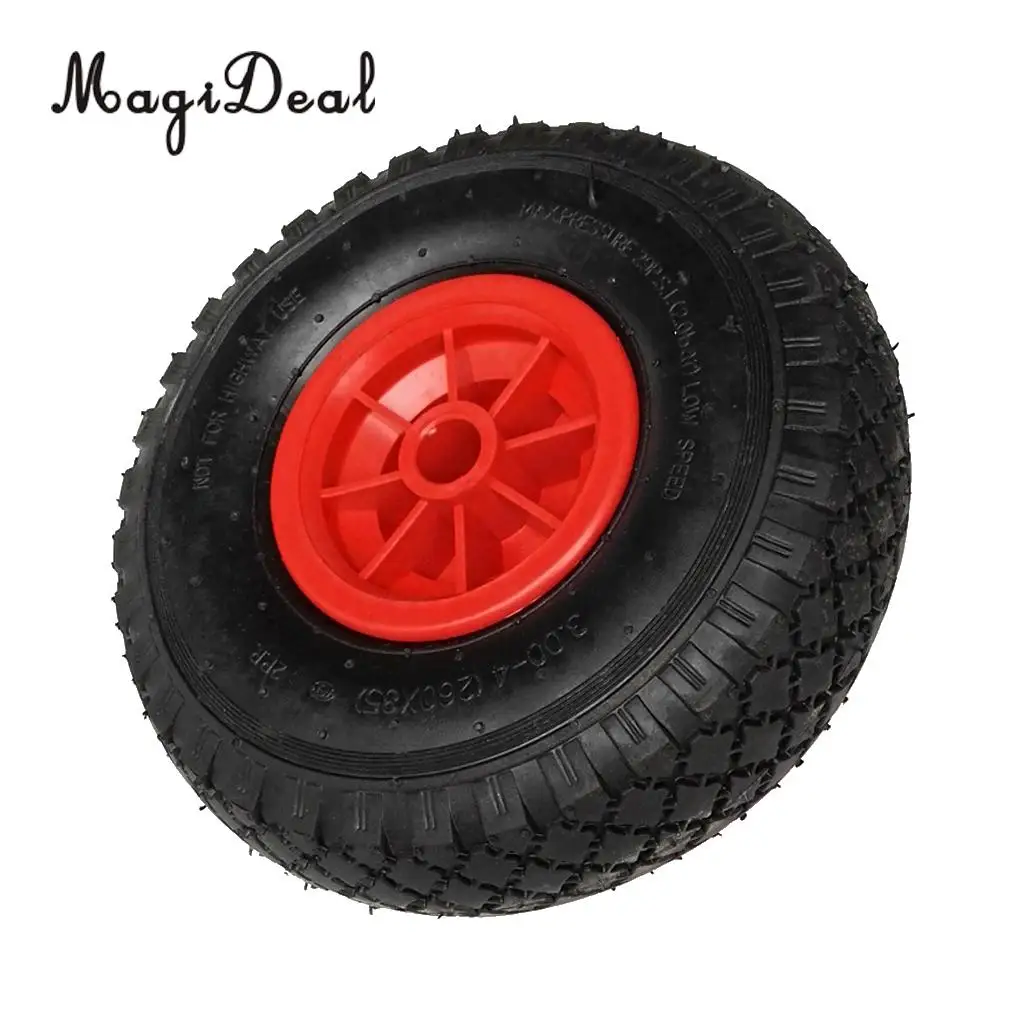 Deluxe Rubber Kayak Canoe Trolley Trailer Transport Cart Wheel Tire 260mm for Flatable Fishing  Boat Dinghy Yacht Accessories