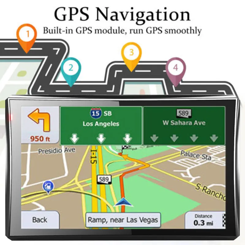 

2019 ABS GPS Navigator System Pratical Directions GPS Navigation Car for Turn-By-Turn Drop Shipping