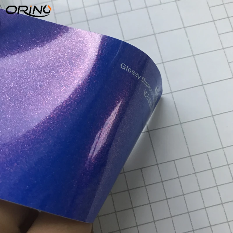 Glossy Diamond Magic Blue Red Vinyl Film Wrap-3