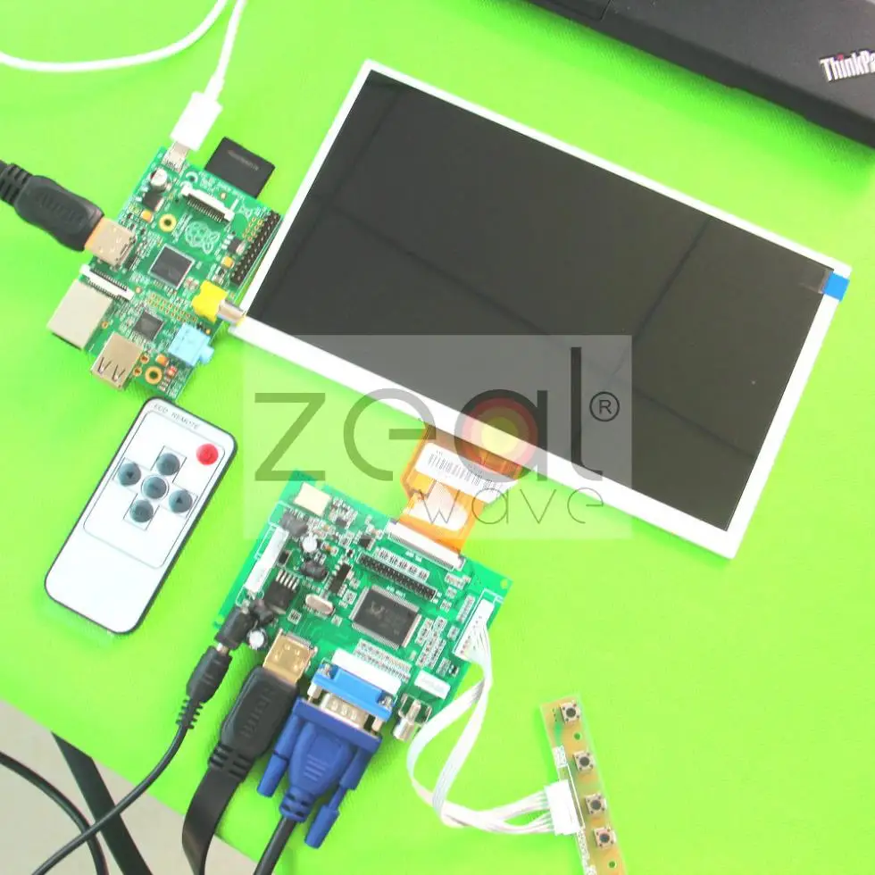 

HDMI+VGA+2AV LCD Control Driver board+9inch AT090TN10 AT090TN12 800x480 lcd