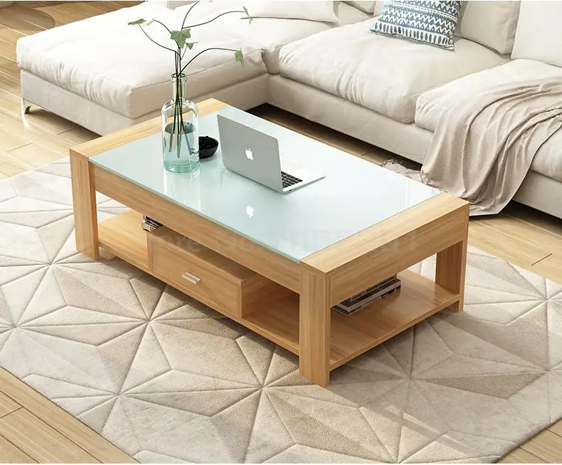 Flash Deal Tea Table Simple Modern Tempered Glass Tea Table Living Room Simple Small Huxing Creative Tea Table Table Table 18