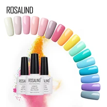 ROSALIND гель 1 лак гель 10 мл 58 чистых цветов для выбора набор для маникюрный гель для ногтей лак для ногтей УФ полупрозрачный Перманентный дизайн ногтей