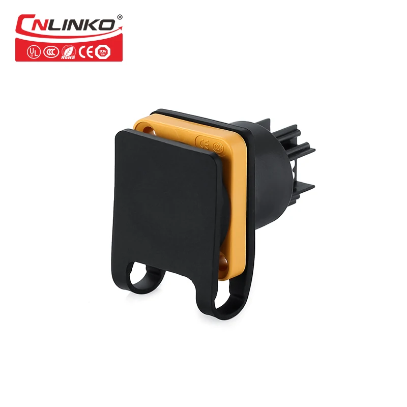 CNLINKO YF24 3pin PBT пластиковые материалы 20A 500 В вилка и розетка желтый