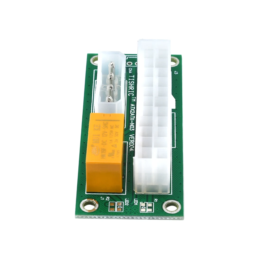 TISHRIC 10 шт. 24Pin ATX к 4Pin Molex удлинитель Add2psu двойной блок питания кабель стартера