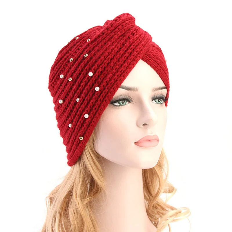 

2019 Haar Accessoires The Speed To Sell Through Like Hot Cakes New Beads Cross Yarn Twisting, India Inclined Cap In Baotou