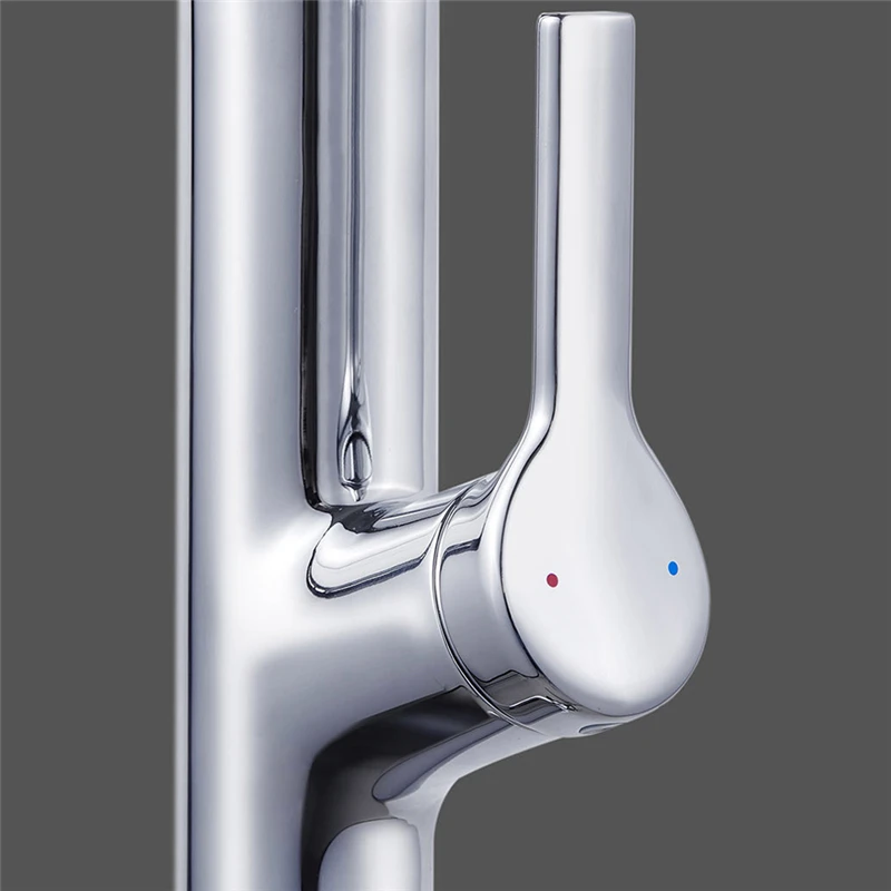 Diiib Sink Sensor Pre-rinse Faucet W/ Pre Rinser Sprayer Induction Rotatable Touchless One Handle Hot Cold Mixer Tap