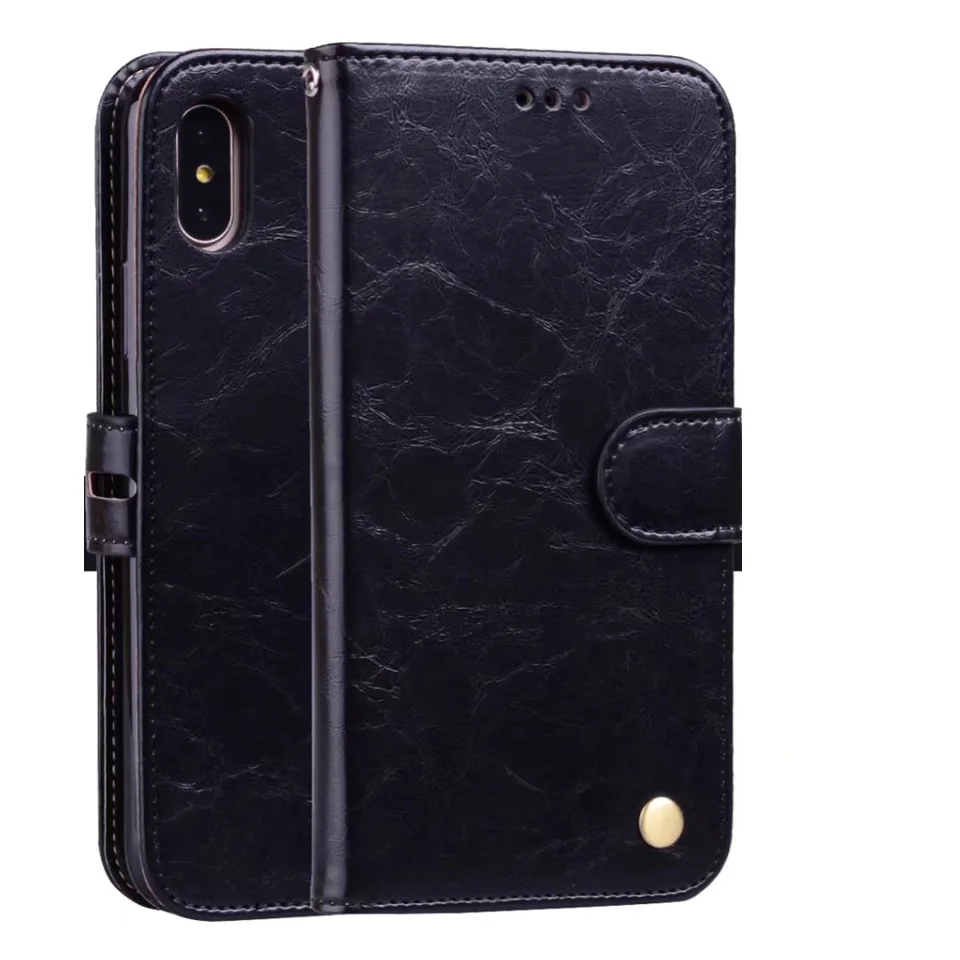 Luxury Bussiness Retro Leather Case For Apple iphone X Cover Wallet