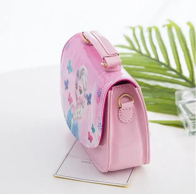 Стиль, экокожа(полиуретан), сумочка с принцессой милый мини-сумка для детей мультяшная плечевая Сумка для документов для девочек Детская сумка для девочек, сумка на плечо