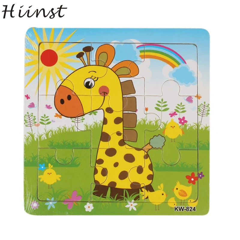 HIINST best продавец деревянный жираф головоломки игрушки для детей Образование и Обучающие пазлы Игрушки Оптовая S20