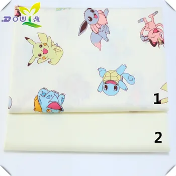 

Baby cloth hand DIY bag by fabric pure cotton cartoon Picacho printed baby child bed cotton cloth