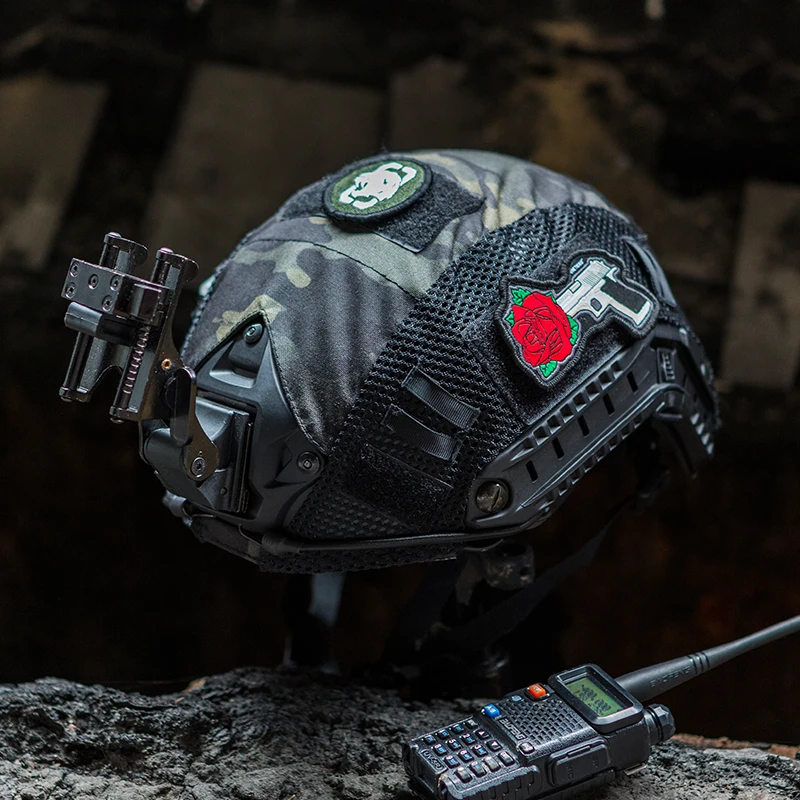 Tactical Military Helmet Covers Multicam Black Airsoft