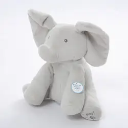 Юмор Ted Peek A Boo слон, игрушки и подарки для детей, электронные, музыкальные, хлопающие уши, говорящие и поющие
