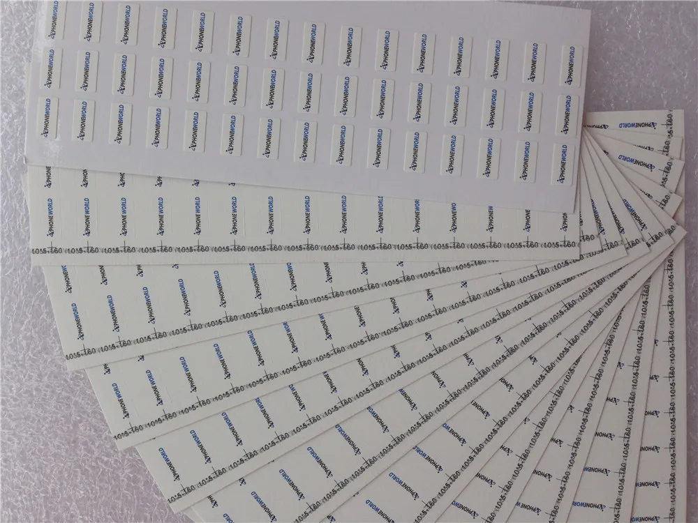1000 шт на заказ клейкие хрупкие бумажные наклейки защитные уплотнения разрушаемая гарантия пустые этикетки яичная скорлупа 10*5 мм