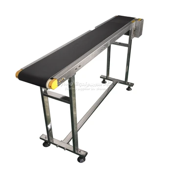 

LY 120W double buffles Stainless Steel Bottle Conveyor Belt/Box/Bag/Sticker 1500mm length 200mm Width for Laser Marking Machine
