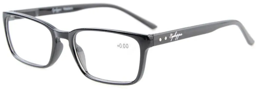 R898 очки для чтения в стиле ретро, весенние петли, очки для чтения для мужчин и женщин+ 0,00-+ 4,00 - Цвет оправы: Black