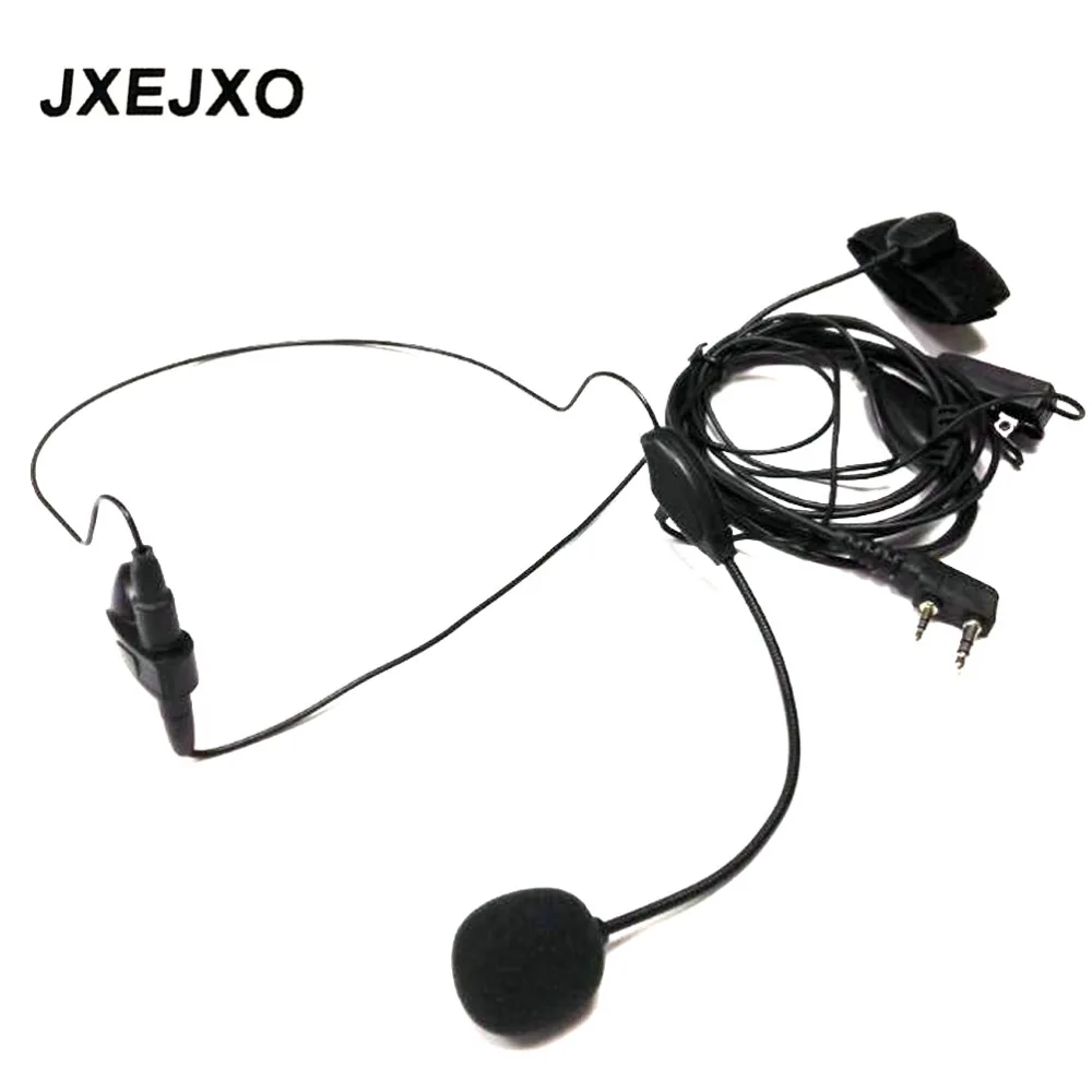 2 Pin Earpiece Mic Finger PTT Headset for Kenwood Baofeng UV-5R 777 888s WOUXUN HYT PUXING two way radio walkie talkie (2)