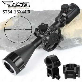 

BSA Stealth Tactical STS 4-16X44 IR Hunting Optics Riflescopes Side Parallax Glass Etched Mil Dot Reticle Turrets Lock Scope