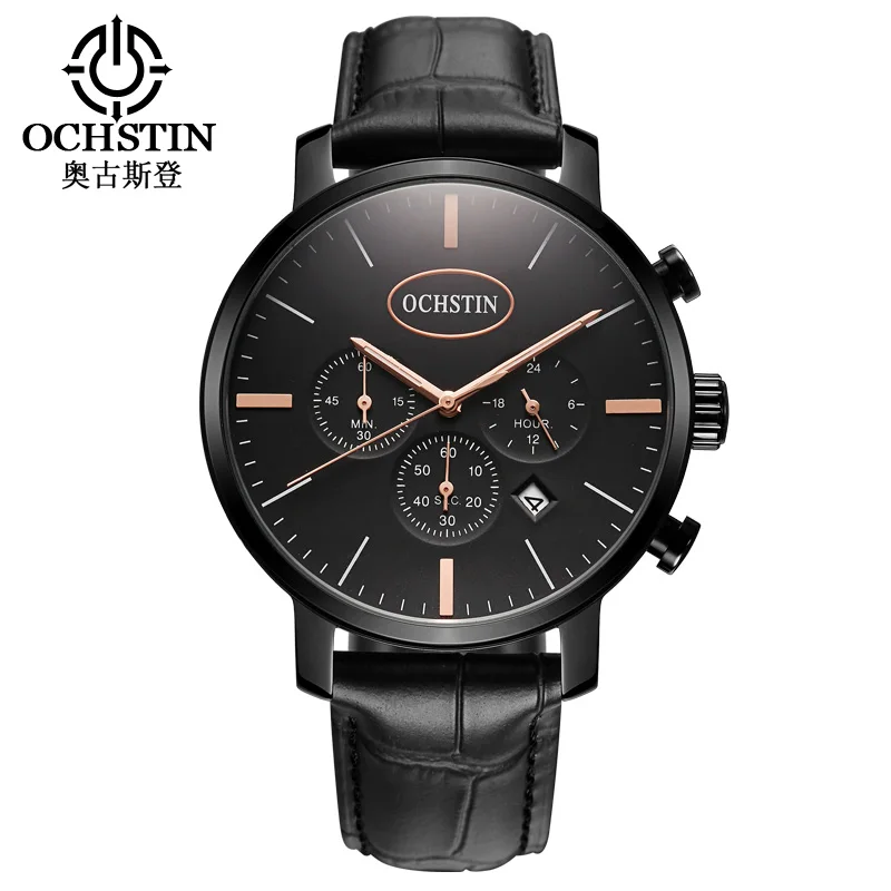 

OCHSTIN Outdoor Working Sub-dial 3ATM Men Quartz Watch Men's Sports Waterproof Mens Wrist Watch Male Clock 2019 Time Watch