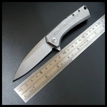 

ZZSQ 0808 Folding Knives D2 Blade Steel Handle Knife Ball Bearing Military Knife Tactical Survival Camping Knife