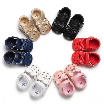 

Toddler Girl Boy Shoes Infant Baby Bowknot Soft Sole Girls Infants Leather Newborn Prewalker Sneakers