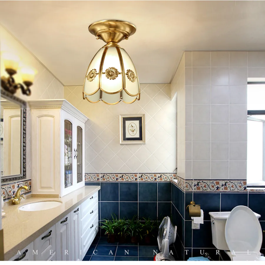 Idee Salle De Bain Baignoire Ilot ~ belle cuivre plafond mont lampe e27 led ampoule d or couleur pour Idee Salle De Bain Baignoire Ilot ~ belle cuivre plafond mont lampe e27 led ampoule d or couleur pour