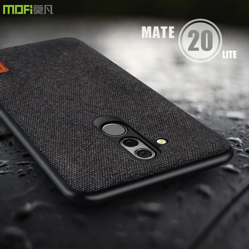 Чехол для huawei mate 20 lite чехол MOFI тканевый задний с мягкими краями полный |