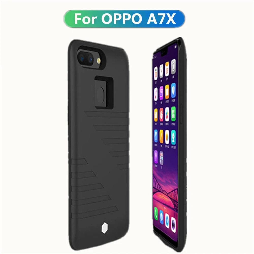 Kqjys 6800mah Case de Carregamento da Bateria Externa para Oppo A7x Case da Bateria Banco de Potência Portátil Carregador de Bateria Cases para Oppo A7x Estojos p/ carregador de bateria 3 High Quality Telefonia e Comunicação