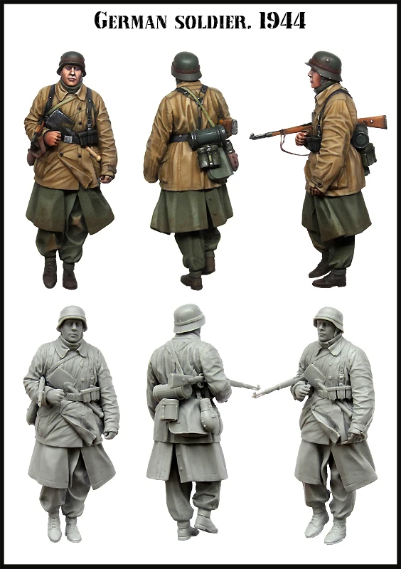[Модель tuskmodel] 1 набор из 35 полимерных фигур Неокрашенная модель WW2 E153|Наборы для