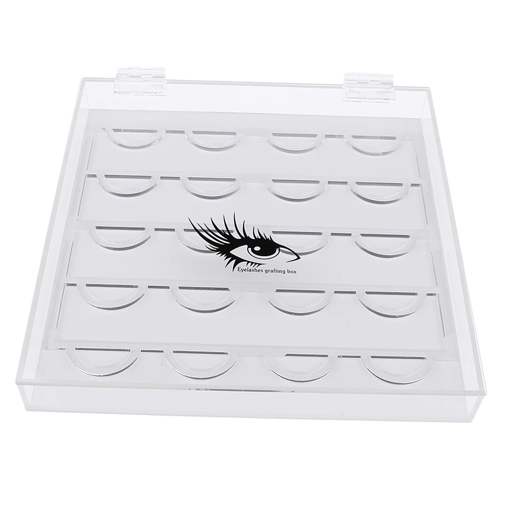 Premium Acrylic Empty Storage Case Eyelashes Display Box  False Eyelashes Cosmetics Equipments Container Holder