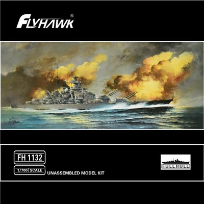 Flyhawk FH1132 1/700 WWII German Bismarck Battleship 1941 Plastic Model Kit