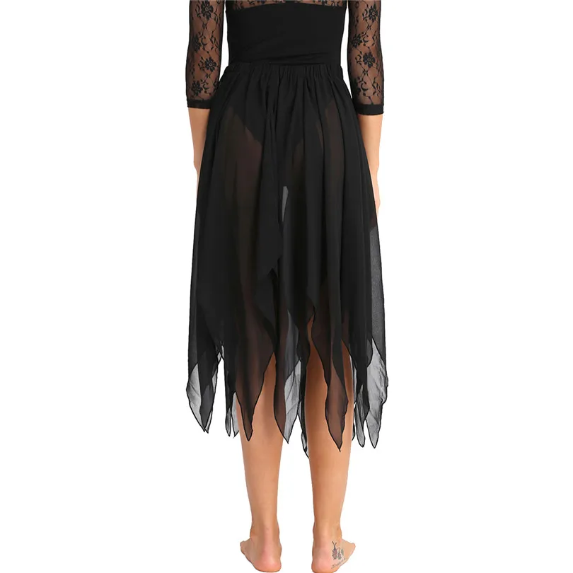 IEFiEL, женская шифоновая юбка с разрезом по бокам для Танцев Живота, костюм для взрослых, платье для танцев, сцены