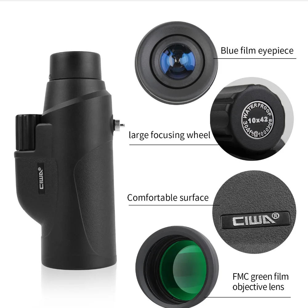 Minha Visão hd Binóculos Telescópio Monocular à Prova d' Água Preta Rei Professial Handheld Monocular Telescópio Caça Profissional 31 High Quality Ferramenta