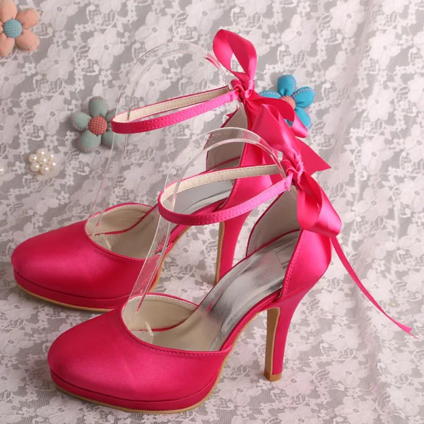 Bride Collections Women Wedding Shoes Small Size Rose Pink Satin Bride Collections Women Wedding Shoes Small Size Rose Pink Satin Ribbon Heels In S Sandals From On Aliexpress Alibaba Group