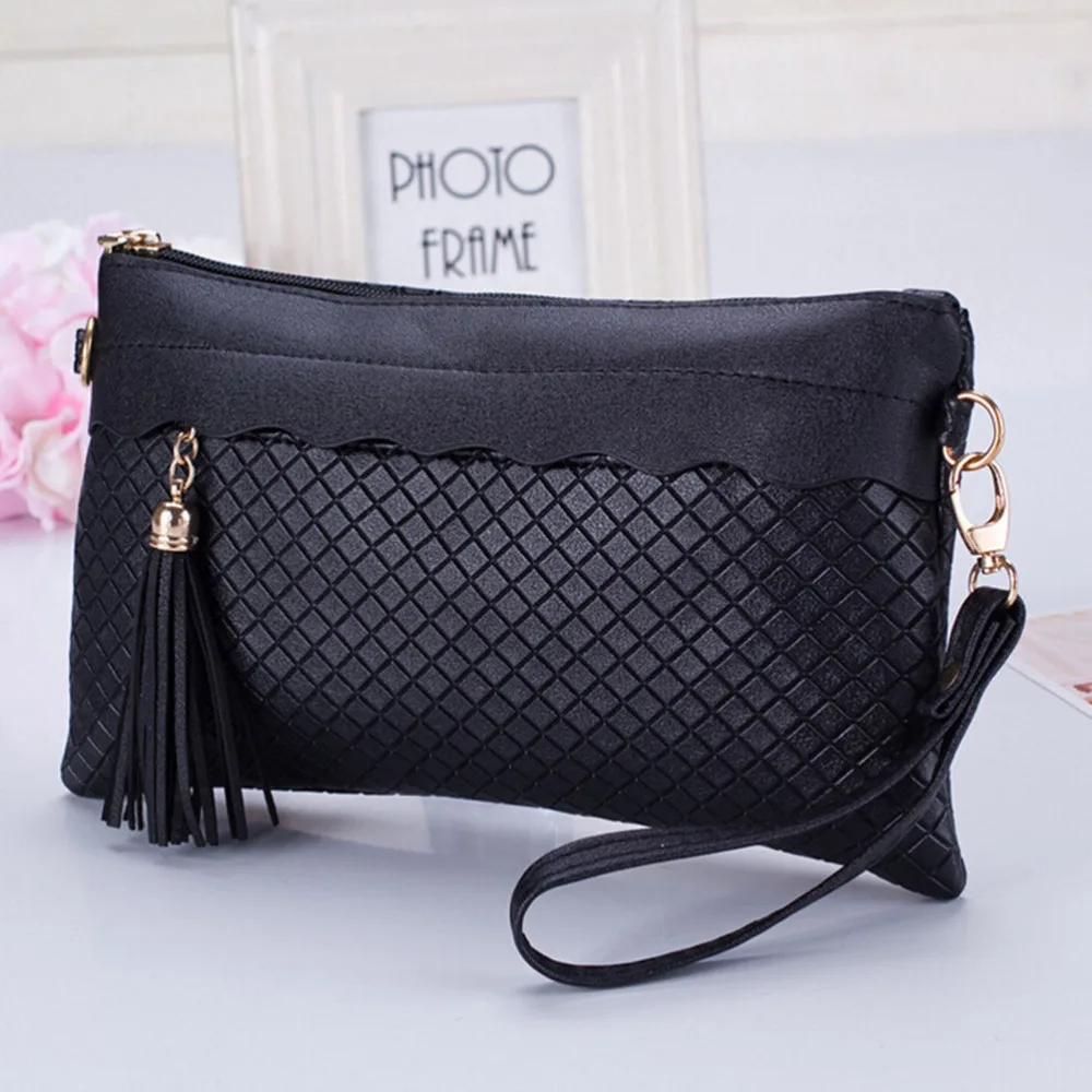 Big !! 2017 Women Clutch Bag Black Envelope Clutch Purse Evening Clutch