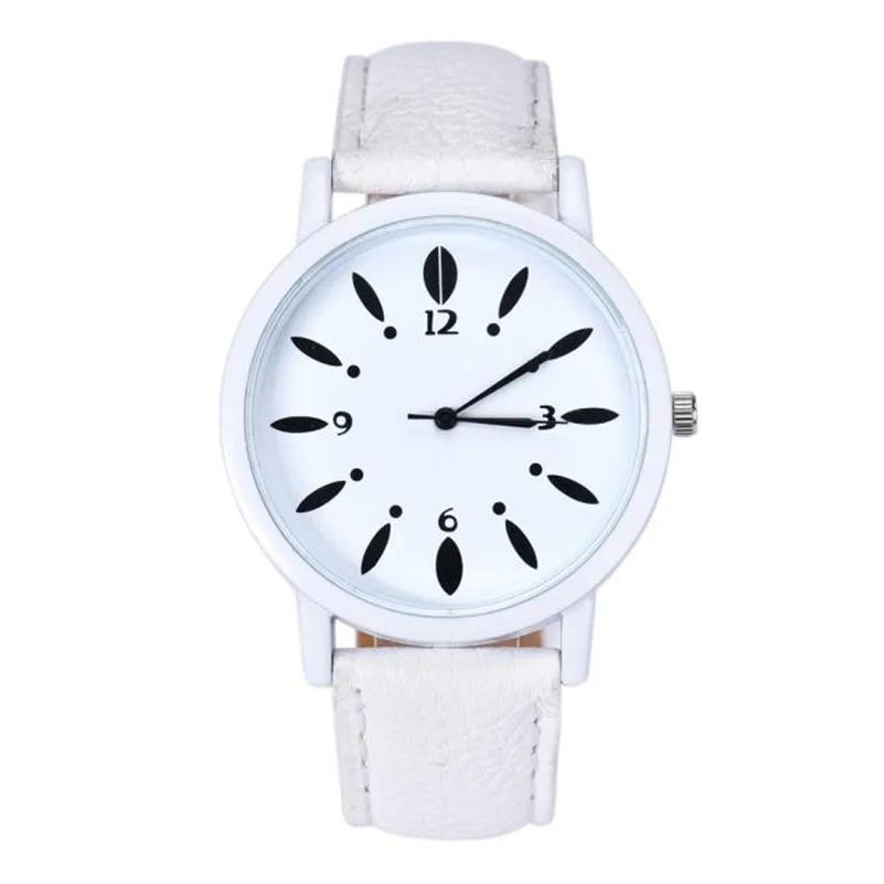 NEW Fashion women's watches casual watches Hook Buckle Leather Band Analog Alloy Quartz Wrist Watch clock montre femme M18 (1)