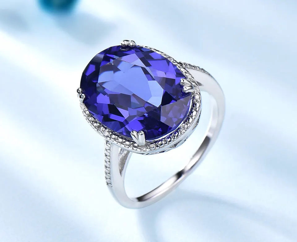 UMCHO-Tanzanite-silver-sterling-rings-for-women-RUJ071T-1 PC (2)