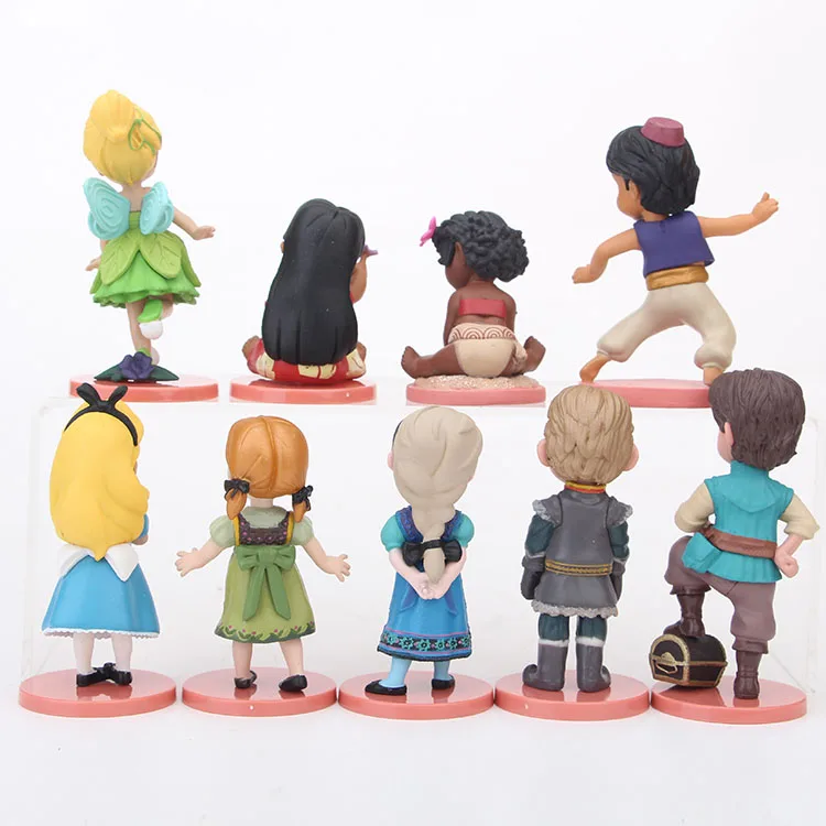 Disney Princess Toys 9pcs 5-8cm Frozen Elsa Anna Kristoff Moana Fairy Action Figure Dolls Kids Toys For Children Gift Disney Princess Toys 9pcs 5-8cm Frozen Elsa Anna Kristoff Moana Fairy Action Figure Dolls Kids Toys For Children Gift