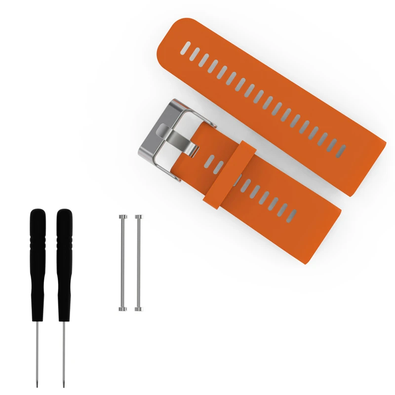 Ouhaobin 170-220mm Sports Silicone Band Strap fitness bracelet wrist strap For Garmin vivoactive HR Feb 08 c3                   25
