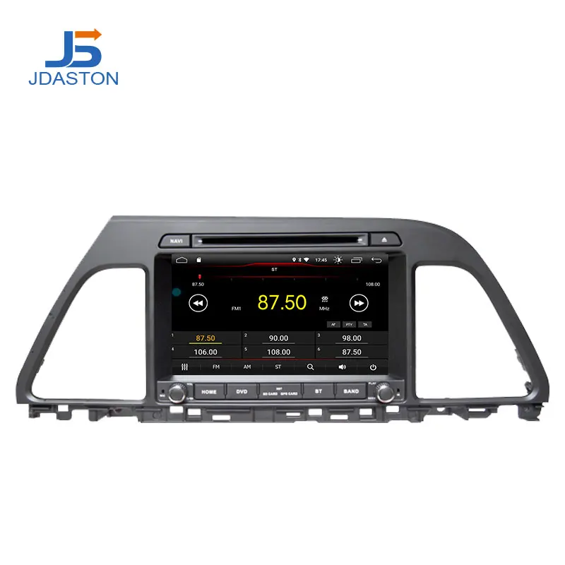 Discount JDASTON Android 9.1 Car DVD Player For HYUNDAI Sonata 2015 2016 Multimedia GPS Navigation 2 Din Car Radio Audio Stereo WIFI 4