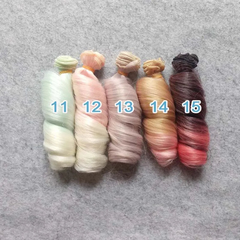 Розничная продажа 1 шт. 15 см искусственные волосы для шарнирных кукол|doll hair|hair for