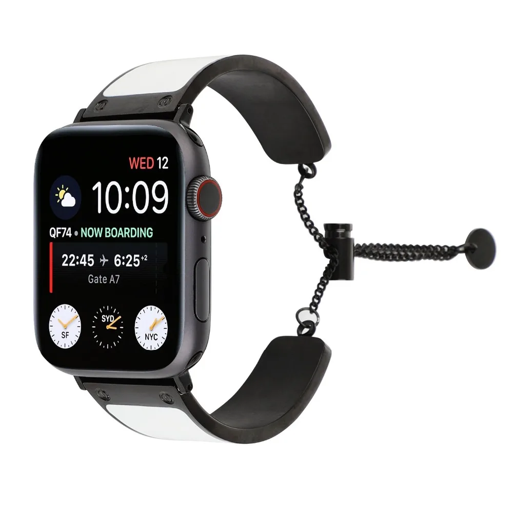 

Women Stainless Steel Jewelry Style Bracelet For Apple Watch 38mm 40mm Series 1 2 3 4 For Apple iWatch Strap 42mm 44mm Wristband