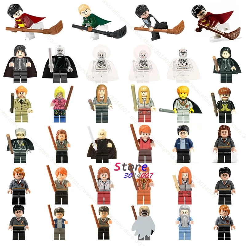 

Single Building Blocks Action Figures Hermione Granger Ron Lord Voldemort Draco Malfoy Collection toys for children