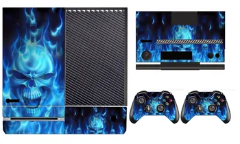 

256 Blue Fire Vinyl Skin Sticker Protector for Microsoft Xbox One and 2 controller skins Stickers for XBOXONE