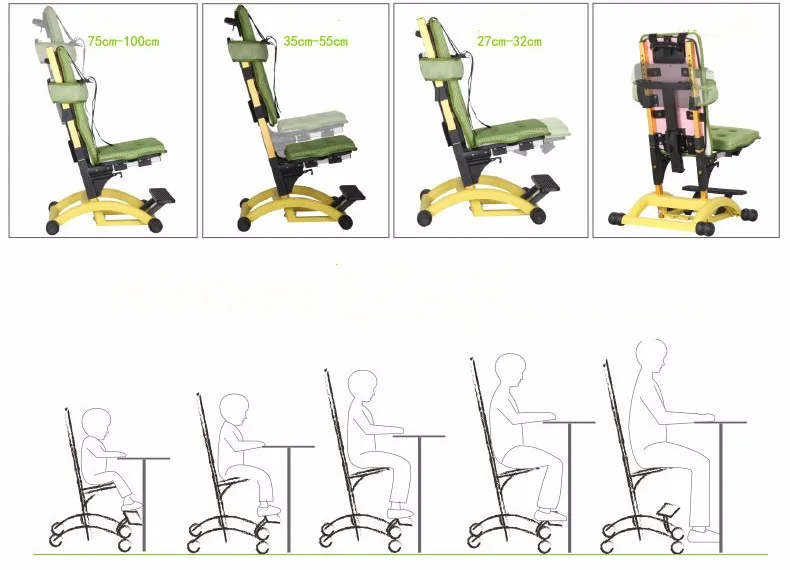 Ножная педаль подъемное детское сидячее кресло коррекция осанки кресло